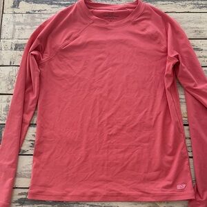 Vineyard Vines Coral Long Sleeve swim shirt